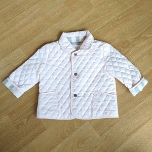 Burberry quilt jacket for baby girl